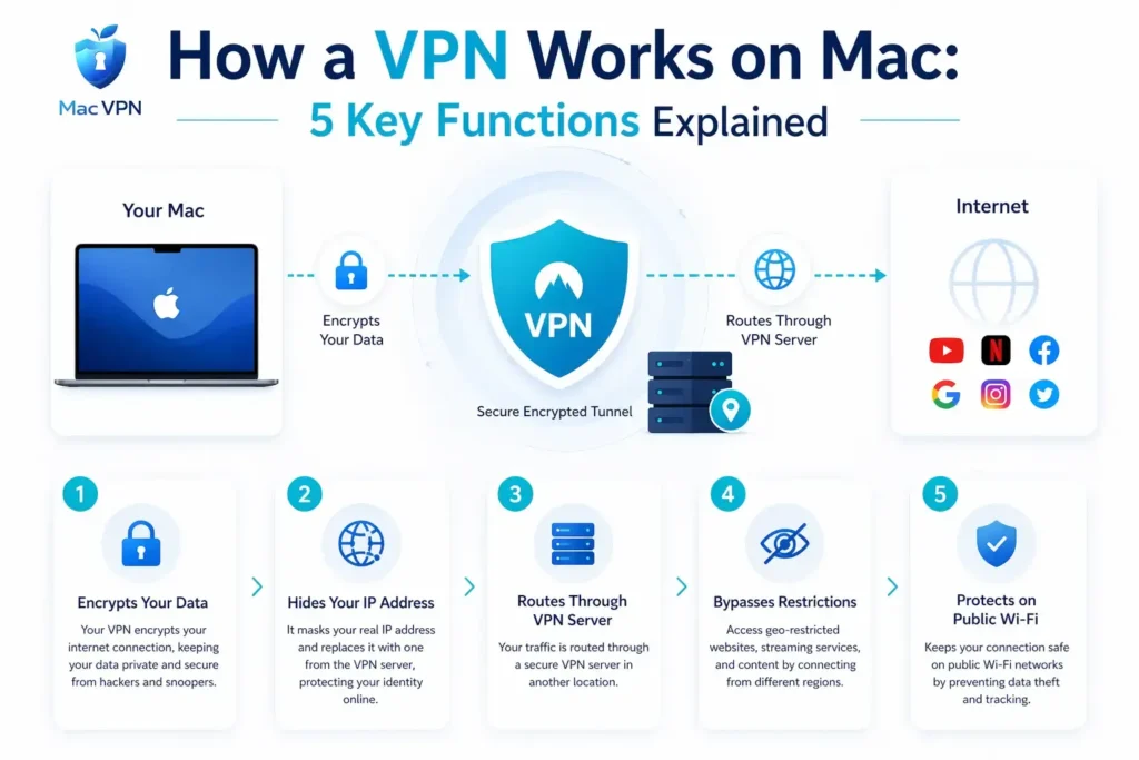 How a VPN Works on Mac 5 Key Functions Explained