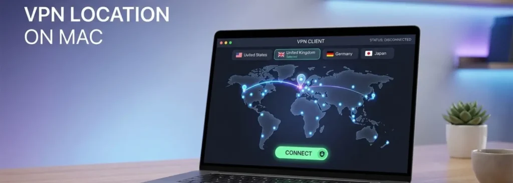 Change VPN Location on Mac