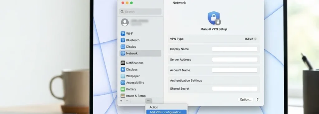 manually configure VPN on Mac